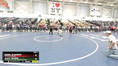 63 lbs Cons. Round 2 - Wyatt Rogers, Honeoye Falls-Lima Wrestling Club vs Daniel Jr Bareiss, Proper-ly Trained