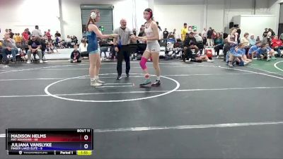 127 lbs Round 4 (6 Team) - Madison Helms, Mat Assassins vs Juliana VanSlyke, Finger Lakes Elite