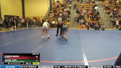 120 lbs Round 2 - Xavier Luna, Ironhawk Wrestling Academy vs Cooper Brems, DC Elite