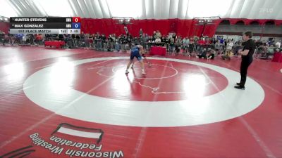 150 lbs 1st Place Match - Hunter Stevens, Sarbacker Wrestling Academy vs Max Gonzalez, AWA