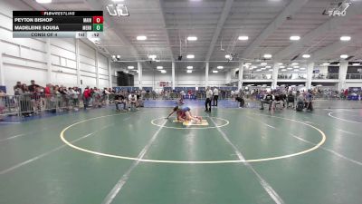 105 lbs Consi Of 4 - Madeleine Sousa, Merrimack vs Peyton Bishop, Maine Trappers WC
