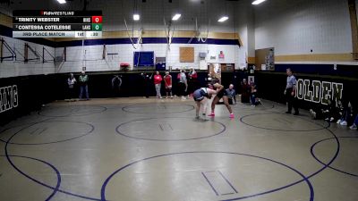 155 lbs 3rd Place Match - Contessa Cotelesse, Laurel Hs vs Trinity Webster, Hickory Hs