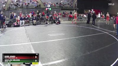 100 lbs Semis & 1st Wrestleback (8 Team) - Amir Jones, Team Texas Blue vs Waylon Nelson, Idaho