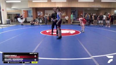 132 lbs Semifinal - Owen Rawls, Virginia Slaughterhouse vs Braden Henderson, Virginia Elite Wrestling Club