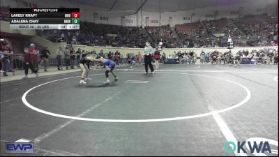 62 lbs Semifinal - Lakely Kraft, Bridge Creek Youth Wrestling vs Adalena Chay, Harrah Little League Wrestling