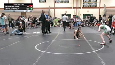80 lbs Round 7 (8 Team) - Anthony Messina, The Outsiders vs Austin Archfield, Team Catalyst