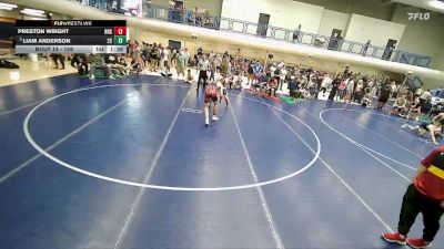 126 lbs Cons. Round 2 - Liam Anderson, 208 Spartans vs Preston Wright, Hurricane High School