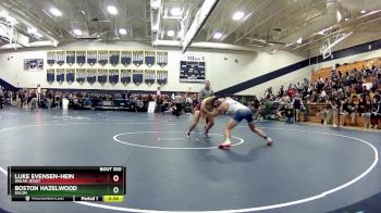 144 lbs Cons. Round 4 - Boston Hazelwood, Solon vs Luke Evensen-Hein, Walsh Jesuit