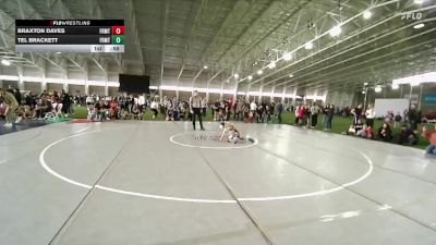 54 lbs Cons. Round 5 - Braxton Daves, Southwest Hammers vs Tel Brackett, Team Grand Valley Elite