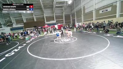 144 lbs Cons. Round 2 - Trystan Shupe, Warrior Wrestling Club vs Daron Upwall, Defiant Wrestling Club