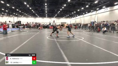 141 lbs Rd Of 16 - Aden Valencia, Stanford vs Sergio Lemley, Michigan