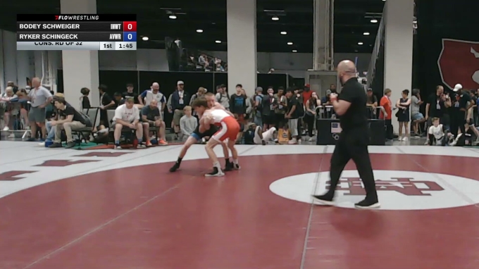 55 kg Cons. Rd Of 32 - Bodey Schweiger, Inland Northwest Wrestling ...