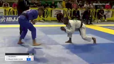 JORDAN VAISMAN vs PEDRO PAULO DIAS CLEMENTINO 2021 Pan Jiu-Jitsu IBJJF Championship
