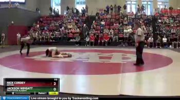 113 lbs Quarterfinal - Jackson Wimsatt, Brentwood Academy vs Nick Cordey, Baylor