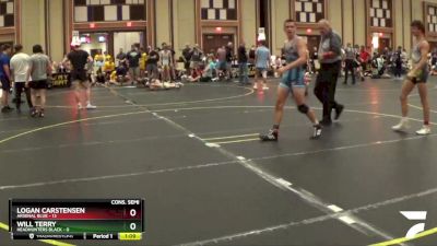 130 lbs Semis & 1st Wrestleback (8 Team) - Will Terry, Headhunters Black vs Logan Carstensen, Arsenal Blue