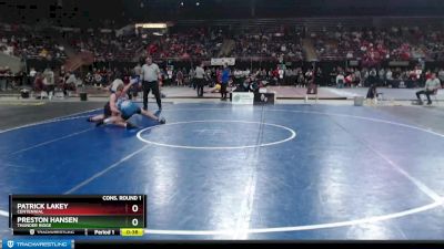 145 lbs Cons. Round 1 - Patrick Lakey, Centennial vs Preston Hansen, Thunder Ridge