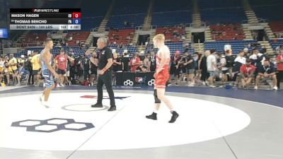 144 lbs Cons. Rd Of 64 - Mason Hagen, South Dakota vs Thomas Bencho, Pennsylvania
