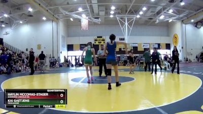 135 lbs Quarterfinal - Kai Gaetjens, Mogadore vs Haylin McComas-Stager, Gahanna Lincoln HS