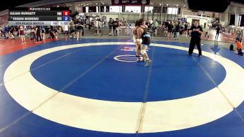 215 lbs 5th Place Match - Julian Burgett, Fishers Wrestling Club vs Teigen Moreno, Relentless Training Center