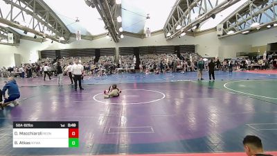 58A-B2 lbs Semifinal - Dominic Macchiaroli, RedNose Wrestling School vs Benjamin Atkas, Newtown (CT) Youth Wrestling