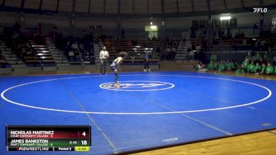 125 lbs Finals (2 Team) - Zane Donley, Pratt Community College vs Luis Vasquez, Colby Community College