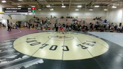150 lbs Quarterfinal - Sean Strickland, Lewisville Marcus vs ANDREW WEST, Wylie East