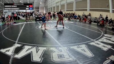 155 lbs 1st Place Match - Andrew Gomez, California vs Kooper Kovnesky, Montana