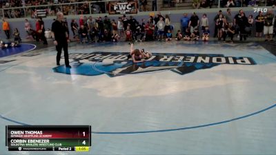 87 lbs Quarterfinal - Owen Thomas, Interior Grappling Academy vs Corbin Ebenezer, Soldotna Whalers Wrestling Club