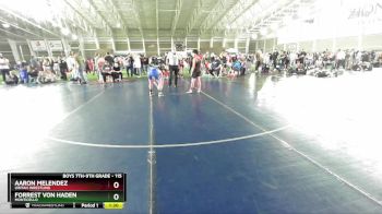 115 lbs Cons. Round 3 - Forrest Von Haden, Monticello vs Aaron Melendez, Uintah Wrestling