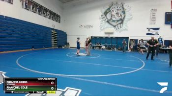 112 lbs 1st Place Match - Brianna Uhrig, Wyoming vs Rhaychel Cole, Wyoming