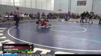 125 lbs Champ. Round 1 - Matthew Griffin, Ithaca College vs Tyler Skala, Oneonta State