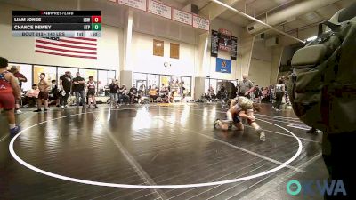 140 lbs Rr Rnd 2 - Liam Jones, Labette County Wrestling vs Chance Dewey, Tulsa Blue T Panthers