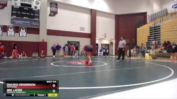 190 lbs Round 3 - Bre Lapier, Franklin Community vs Sha`Nya Henderson, Southport