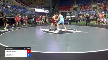 220 lbs 5th Place - Garett Kawczynski, Wisconsin vs James Bechter, Ohio