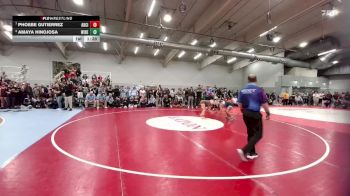 120 lbs Semifinal - Amaya Hinojosa, Widefield vs Phoebe Gutierrez, Adams City