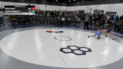 85 lbs Round 3 (6 Team) - Cruz Evans, Untouchables vs Adam Hagenbuch, The Outsiders Wrestling Club