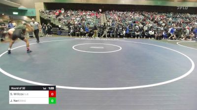 120 lbs Round Of 32 - Sean Willcox, St John Bosco vs Josiah Neri, Rio Rancho