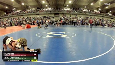 100 lbs Cons. Round 3 - Blake Rife, Palmyra Youth Wrestling Club-AAA vs Wyatt Sweeten, Willard Youth Wrestling Club-AAA