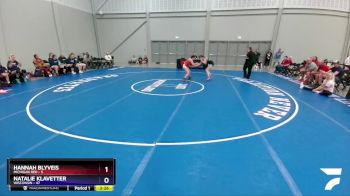 127 lbs Quarters & 1st Wb (16 Team) - Hannah Blyveis, Michigan Red vs Natalie Klavetter, Wisconsin