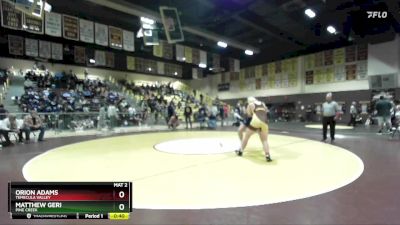 215 lbs Cons. Round 4 - Matthew Geri, Pine Creek vs Orion Adams, Temecula Valley