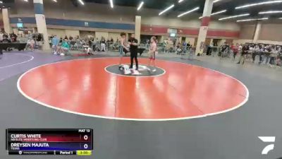 120 lbs Cons. Round 3 - Curtis White, NB Elite Wrestling Club vs Dreysen Majuta, Texas