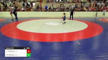 43 lbs Round Of 16 - Troy Pittman, East Forsyth Jr Bronco Wrestling Club vs Bridger Newton, Fannin Rowdy Rebels Wrestling