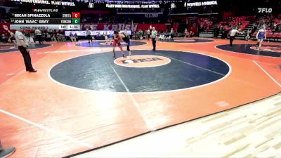 2A 165 lbs Cons. Round 2 - John `isaac` Gray, Yorkville (Y. Christian) vs Micah Spinazzola, Chicago (St. Rita)
