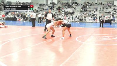 100 lbs Round Of 64 - Carson Robertson, SC vs Aliana Garcia, MA