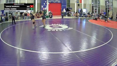 145 lbs Cons. Round 3 - Hazell Harris, Crook County vs Ashlie Marrufo, Auburn