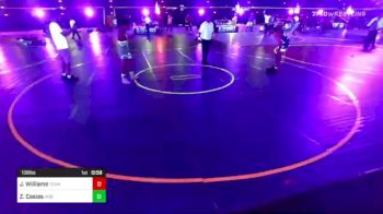 138 lbs Final - Jewell Williams, Team Barracuda vs Zachary Casias, Hub City WC