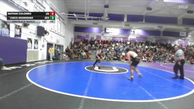 Boys 159 lbs 5th Place Match - Nathan Colombo, Las Plumas Boys vs Cisco Rodriguez, Enterprise Boys