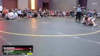 120 lbs Cons. Round 3 - Tyler Perry, Unattached vs Eli Shadwick, Terminator Wrestling Academy