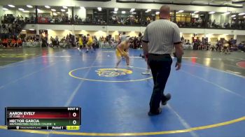 165 lbs Round 2 (12 Team) - Aaron Evely, St. Clair vs Hector Garcia, Southwestern Michigan College