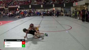 62 lbs Semifinal - Tj Ostle, Fight Club vs Shane Nutt, Team Champs